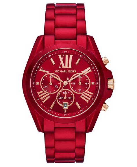 michael kors damenuhr rot|Michael Kors watches macy's.